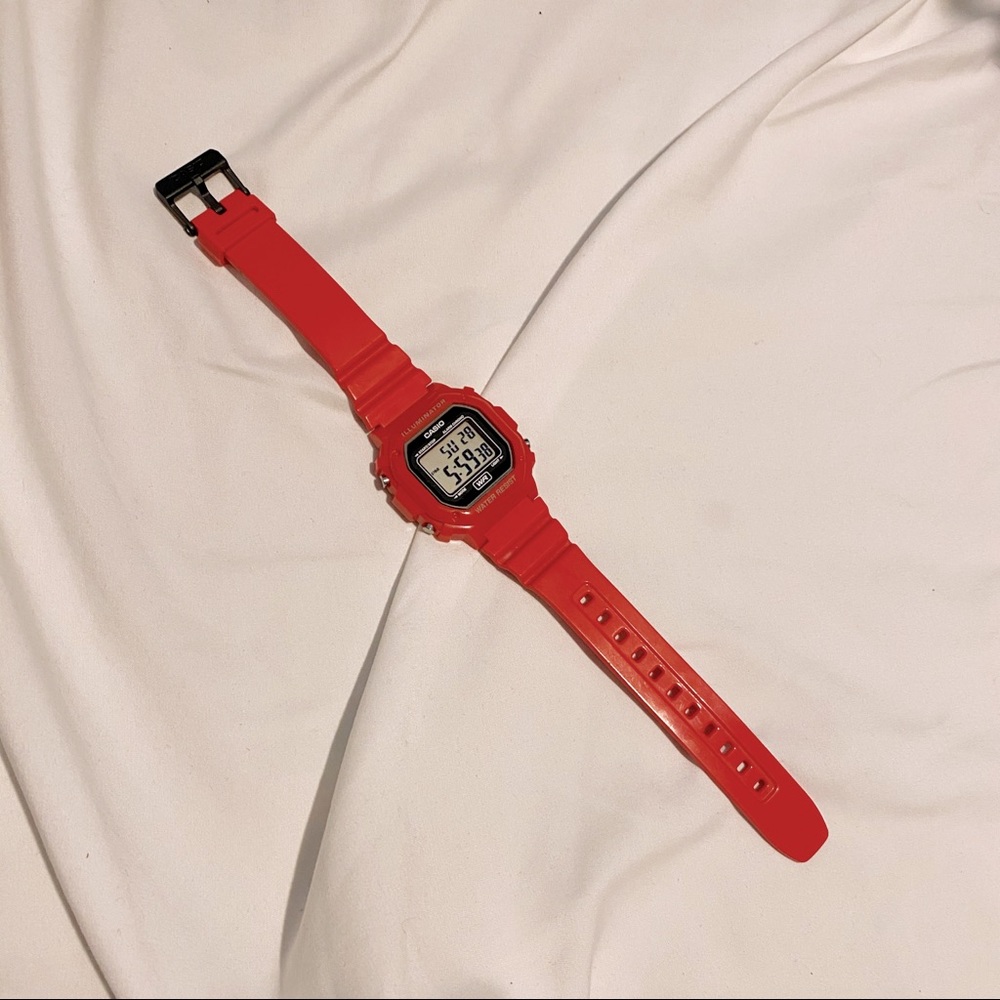Red Casio Watch